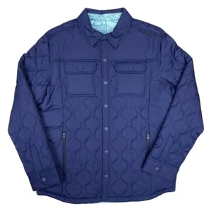 Brand New Mens Dakine Reversible Quilted Sherpa Jacket Denim Stamp Medium - Picture 1 of 1