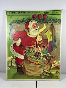 Vintage 1960’s Santa Clause Frame Tray Puzzle By Whitman - Picture 1 of 8