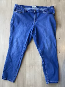 Ava & Viv Jeans Damen 24W Plus Blau High Rise Skinny Stretch Med-Dark Denim - Bild 1 von 6