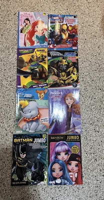 Disney Batman Marvel Coloring Activity Books Mixed Lot Of 8 - Imagem 1 de 4