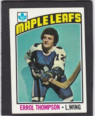 1976-77 Topps Hockey Card #259 Errol Thompson, Toronto Maple Leafs, VGEX+ - Image 1 of 2