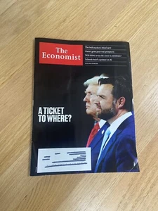 THE ECONOMIST MAGAZINE - JULY 20 26 2024 - DONALD TRUMP J.D. VANCE - Unread - Picture 1 of 1