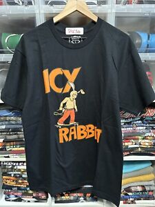 T-Shirt Icy Rabbit groß schwarz Skate Grafik Supreme Palace stussy Streetwear