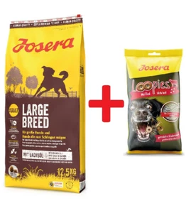 Josera Large Breed 12,5 kg - Trockenfutter für große Hunde + Loopies Rind 150 g