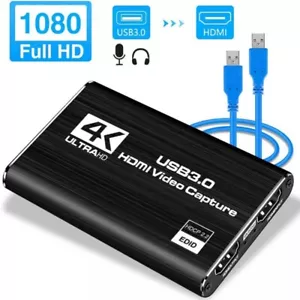 4K Video Capture Card USB 3.0 auf HDMI 1080P Live Video Streaming Game Recorder - Bild 1 von 12