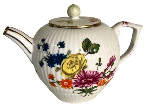 Tetera de porcelana vintage 1985 Victoria & Albert Museum Furstenberg Franklin como nueva - Imagen 1 de 12