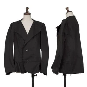 Yohji Yamamoto FEMME Raw Edge Design Cotton Jacket Size 3(K-146271) - Picture 1 of 12