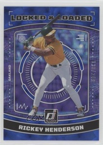 2023 Panini Donruss Locked & Loaded Blue /249 Rickey Henderson #LL6 HOF