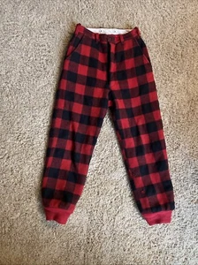Men's Vintage 1950's USA Buffalo Plaid Wool Hunting Pants Sz 30 W 29L - Picture 1 of 8