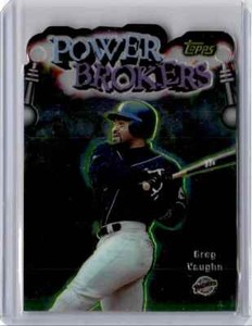 1999 Topps Power Brokers Greg Vaughn Baseball Card San Diego Padres #PB11