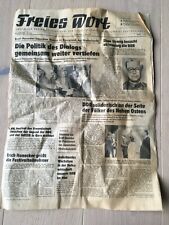 DDR original Zeitung antik Freies Wort Rennsteigregion Ausgabe 06.06.1987