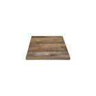 Plateau De Table Carre L600 X P600 Mm Finition Effet Bois Vieilli