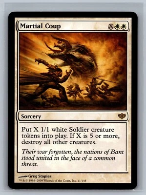 Magic The Gathering Conflux Martial Coup #11/145 MTG TCG CCG - Image 1 of 2