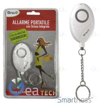 Bravo Alarme Portable Avec Sirène Intégrée De 105DB Pratique Et Discret Blanc - Photo 1/3