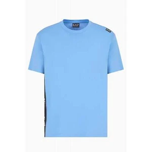 EA7 | Emporio Armani 6DPT04 PJVPZ Right Side Tape Logo Half Sleeve T-Shirt - Picture 1 of 9