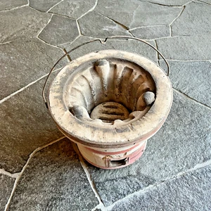 Olla brasera de carbón de diatomeas japonesa vintage de los años 40 - parrilla rara Hibachi - Imagen 1 de 24