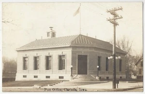 1911 Clarinda, Iowa - ECHTFOTO Post Office - Architektur Postkarte - Bild 1 von 2