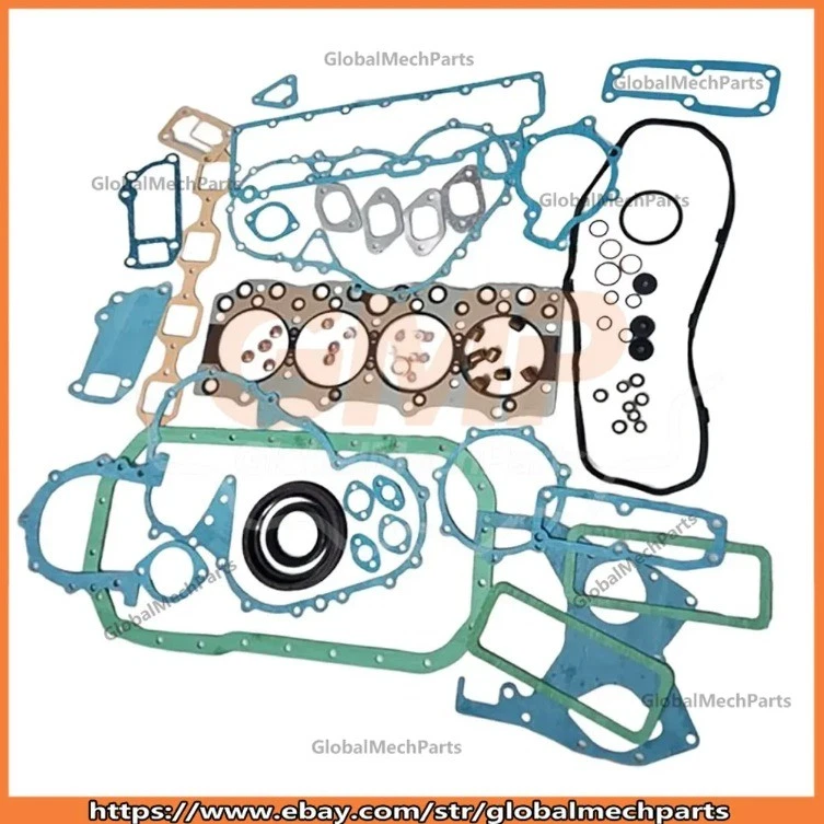 Overhaul Gasket Kit Compatible for Isuzu Engine 4BD1 4BD1T Hitachi EX100-3 EX-2 - Image 1 of 1