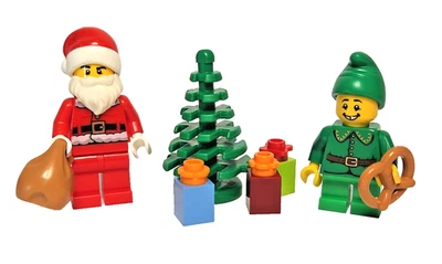 Lego Lote de Minifiguras de Navidad Árbol de Papá Noel Regalos Elfo Juego de Regalo de Vacaciones Foto 1 de 2