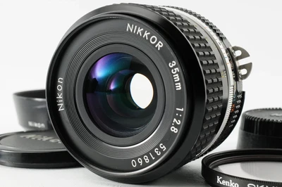 [MINT w/ Filter] Nikon Ai-s 35mm f2.8 Wide Angle MF Manual Focus Lens From JAPAN - Image 1 of 4