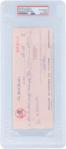 Willie Randolph New York Yankees Signed Check from March 9, 1984 - PSA 84942952 - Picture 1 of 2