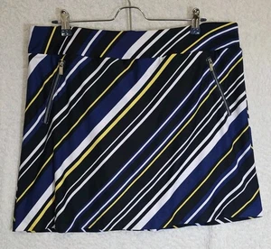 Tail Womens Skort Golf Tennis Blue Yellow White Black Athleisure Size Large - Picture 1 of 14