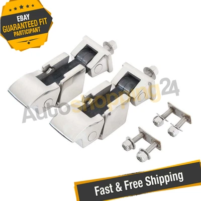 Smittybilt 74335 Stainless Steel Hood Catches for 2007-2018 Jeep Wrangler JK Foto 1 de 4