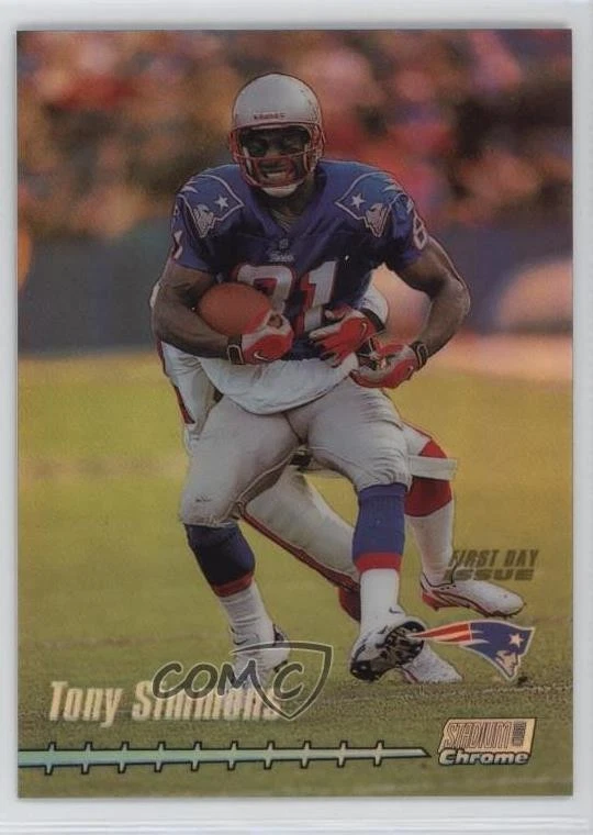 1999 Topps Stadium Club Chrome First Day Issue Refractor /25 Tony Simmons #32 - Image 1 of 2