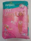Vintage 2006 PAMPERS FEEL N LEARN Diapers 12 Nappies No6+ 17+Kgs/38+Lbs XL