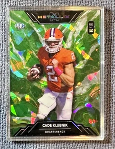 2025 Wild Card Metallix Cade Klubnik PRC Marble Green Crystal 18/18 Clemson - Picture 1 of 2
