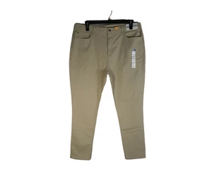 Pantalones ajustados Arizona para mujer talla 21/W38" tiro alto calce ajustado pierna ajustada caquis - Imagen 1 de 6