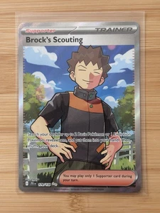 Brock's Scouting 179/159 Journey Together Holo Ultra Rare NM Pokémon TCG - Picture 1 of 2