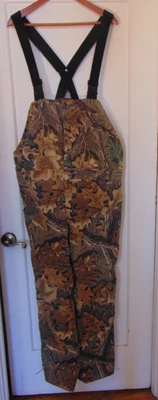 REDHEAD CAMO HUNTING BIB OVERALLS  LARGE    MADE USA - Image 1 of 4