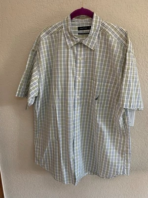 Camisa a Cuadros Nautica Azul Verde Talla XL Foto 1 de 4
