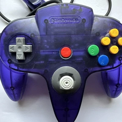 OEM Official Authentic Nintendo 64 N64 Funtastic Grape Purple Controller — Tight - Image 1 of 2