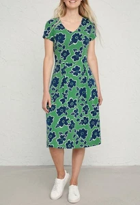 Seasalt Cornwall stretch Kleid- blue Pier View Jersey  34 36 UK8 - Bild 1 von 5
