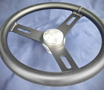 Cub Cadet Black 12 Inch Aluminum Steering Wheel Combo - Image 1 of 4