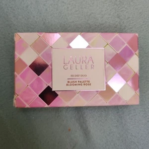 Laura Geller Blush Palette Blooming Rose Hi Def Duo Brand New in box mirror - Picture 1 of 9