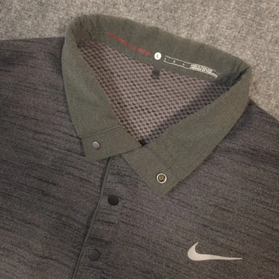 Pullover Nike Tiger Woods para hombre L gris jaspeado 1/4 a presión golf purdue calderas Foto 1 de 4