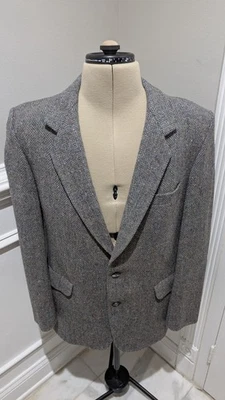 Magee Donegal Olympic T2 Irish Tweed Gray Wool Men's US 40 R Blazer Sports Coat - Image 1 of 4