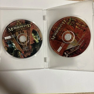 Elder Scrolls III: Morrowind (PC CD-ROM Game, 2002) 2 Disc Set Vintage Computer - Image 1 of 4
