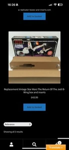 nagelneue rotj b-wing Box und Einsätze - Bild 1 von 1