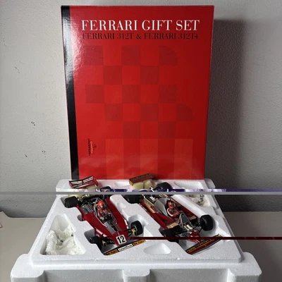 1/18 Exoto 法拉利 1975 312T 312T4 礼品套装 Niki Lauda Gilles Villeneuve 罕见 — 第 1/4 张图片