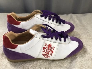 Ryal sneakers Mens Italy Florence Bianco-Viola Size 41 EUR 8 US - Picture 1 of 11