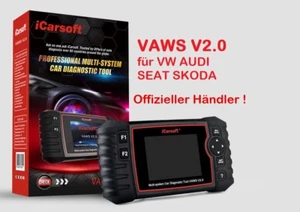 iCarsoft VAWS V2.0 für VAG VW Audi Seat Skoda OBD Diagnose Service Rückstellung - Bild 1 von 12