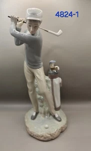 Lladro, 4824, "Male Golfer", 1972- 1991, Retired, MINT w/ BOX - Picture 1 of 5