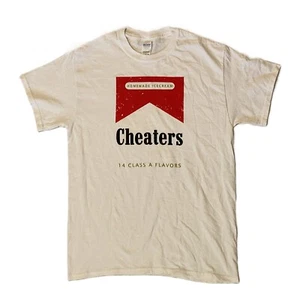 Cheaters Ice Cream Creamery White Cigarette Smoker Parody T-Shirt Tee Adult M - Picture 1 of 4