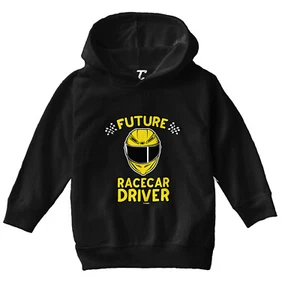 Future Racecar Driver - Fast Car Lover Checkered Flag Toddler/Youth Hoodie - Picture 1 of 12