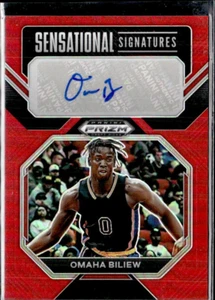 OMAHA BILIEW 2023 PRIZM SENSATIONAL SIG **RED** ROOKIE RC AUTO /149🔥WAKE FOREST - Picture 1 of 2