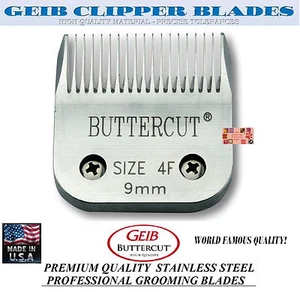 GEIB BUTTERCUT STAINLESS STEEL 4F BLADE*Fit Oster A5/A6,MOST Wahl,Andis Clipper - Picture 1 of 3
